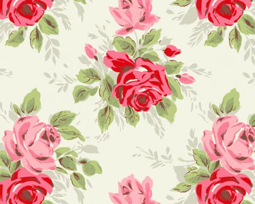 [48+] Floral Print Wallpaper 