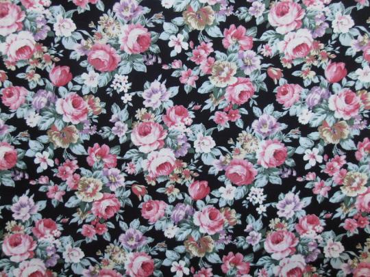 [49+] Black Floral Print Wallpaper 