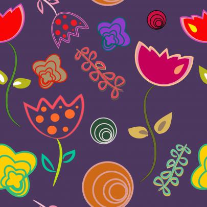 Large Print Wallpaper with Floral Funky | HD Wallpapers | Wallpapers 