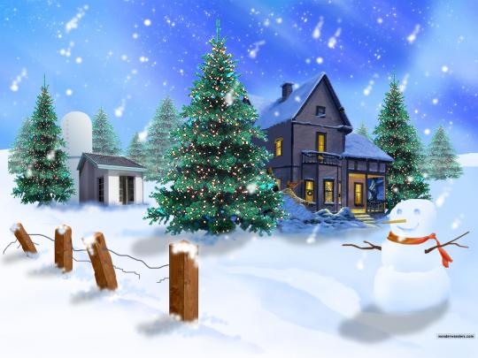 Animals Zoo Park: Free Christmas Snowman Wallpapers for Desktop
