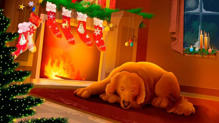 Free Christmas Desktop Wallpaper 1366x768 -