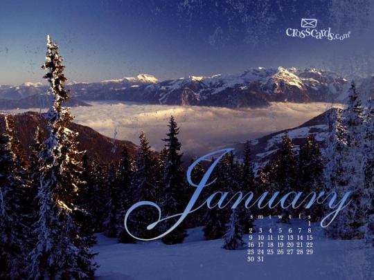 January 2011 Desktop Calendar- Free January Wallpaper
