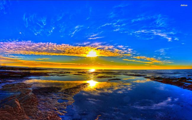 [48+] Beach Sunrise Desktop Wallpaper 