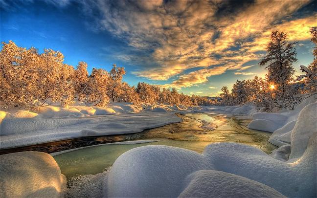 [47+] Winter Sunrise Wallpaper Free 
