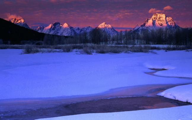 [41+] Winter Sunrise Desktop Wallpaper 