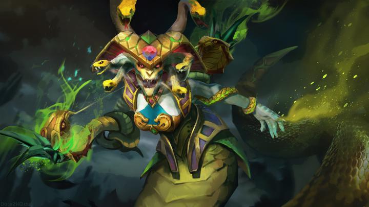 Dota 2 Heroes Medusa Roles Carry Disabler Durable Art Wallpaper Hd 