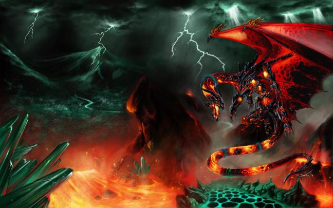 Lava Dragon Wallpapers - Top Free Lava Dragon Backgrounds - WallpaperAccess