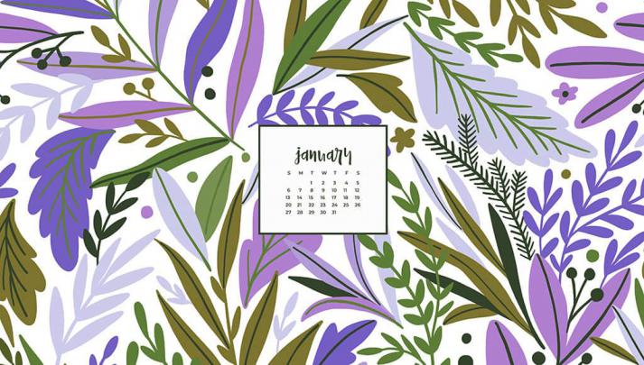 FREE January 2019 desktop wallpaper calendars \u2013 10 design options!
