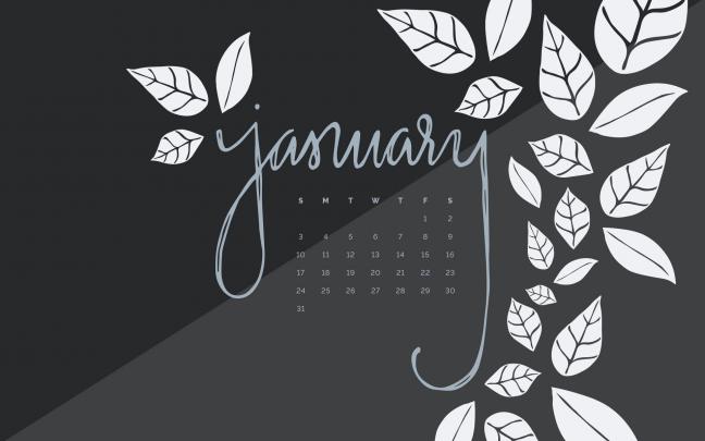 Desktop Wallpapers January \/ Free Downloadable January Calendar 