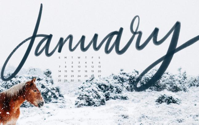 Free, Downloadable Tech Backgrounds for January! | The Everygirl