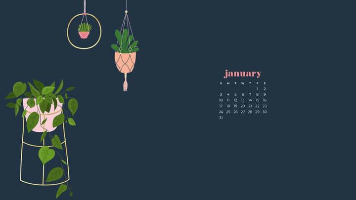 January 2021 calendar wallpapers \u2013 30 FREE designs to choose from!