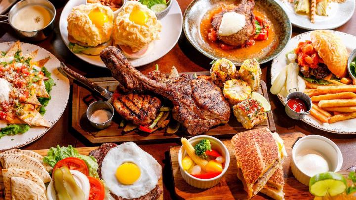 Buffet wallpaper, meal, food, brunch, breakfast, dish, appetizer, full 