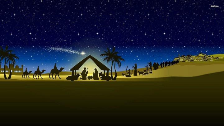 Nativity Scene Wallpaper \u00b7\u2460 