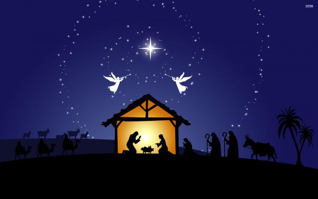 Nativity Scene Wallpaper \u00b7\u2460 