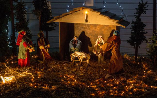 Nativity Scene Wallpaper \u00b7\u2460 