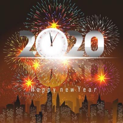 Wallpaper New Year Party Background - NEWIYEAR