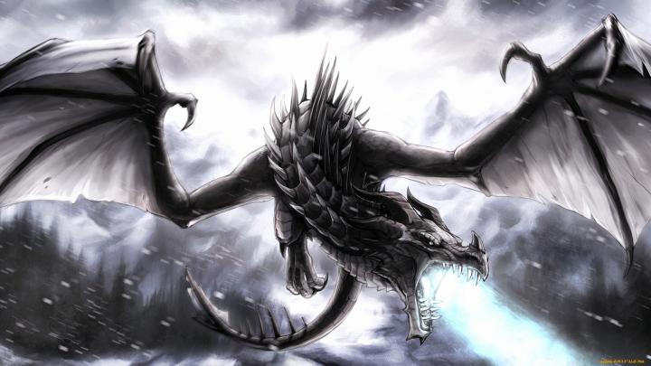 Black and White Dragon Wallpaper (67+ images)