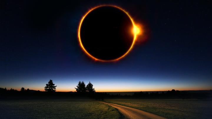 Download wallpaper: Fantasy solar eclipse 1920x1080