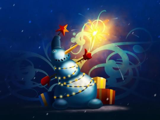 Free Snowman Desktop Wallpapers