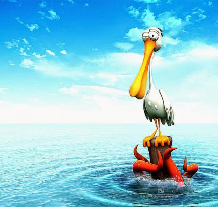 Funny 3D Cartoon Bird Desktop Wallpaper | Wallpapers Gallery