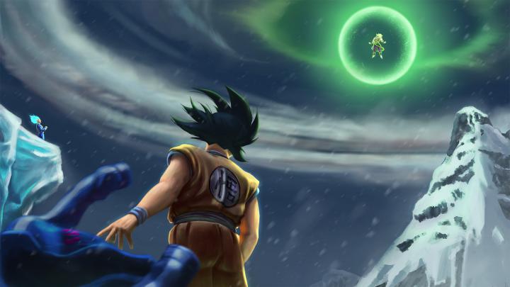 Goku Vegeta Vs Broly HD Wallpaper 4K Ultra HD - HD Wallpaper 