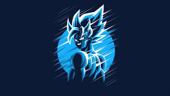 Desktop wallpaper dragon ball z, minimal, goku, artwork, hd image 