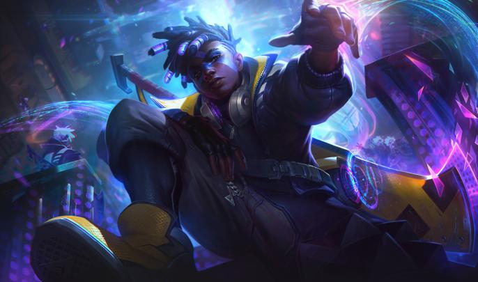 Ekko - True Damage skin Splashart 4k Ultra HD Wallpaper | Background 