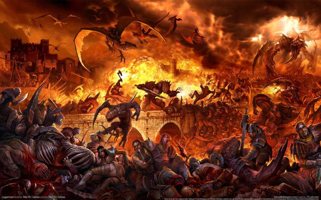 Epic Fantasy War Wallpaper \u00b7\u2460 