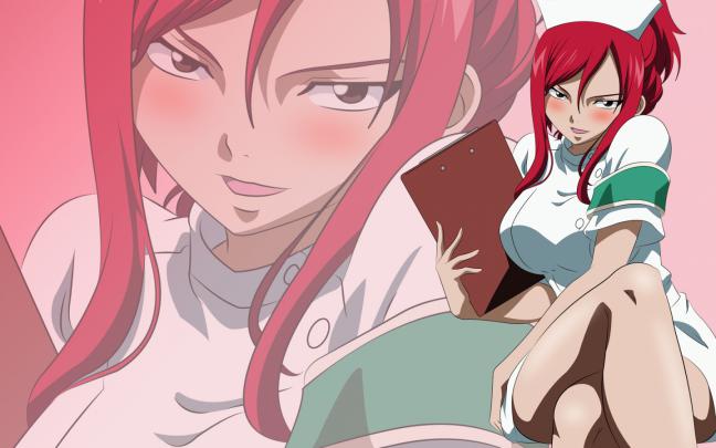 Free download nurse erza scarlet fairy tail girl anime hd wallpaper 