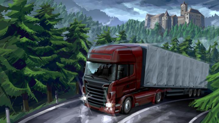 Euro Truck Simulator 2 Full HD Wallpaper and Background Image 