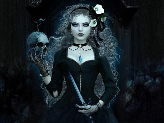 Gothic Skulls Wallpaper -