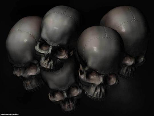 Gothic Skulls Wallpaper -
