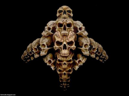 Gothic Skulls Wallpaper -