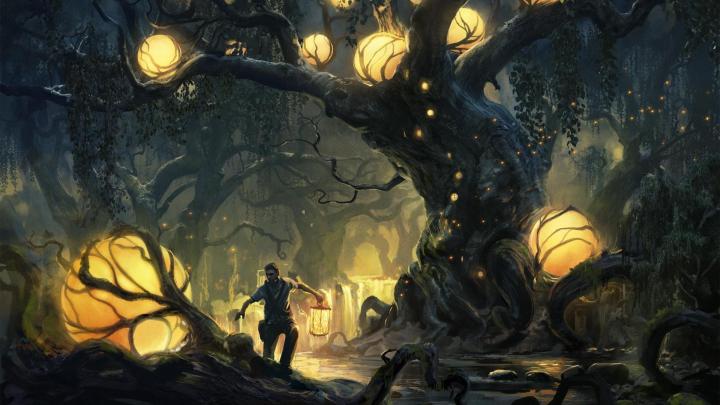 trees fantasy art artwork 1920x1080 wallpaper High Quality Wallpapers 