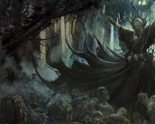 Free download Necromancer artwork fantasy art forests undead wallpaper 