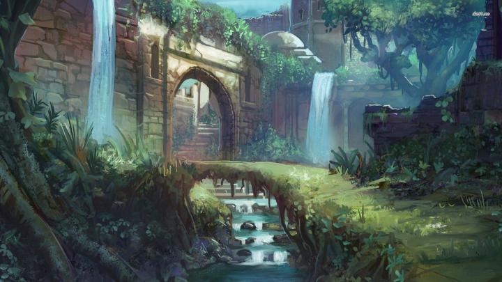 Wallpapers For \u0026gt; Fantasy Desktop Backgrounds 1920x1080 | Anime forest 