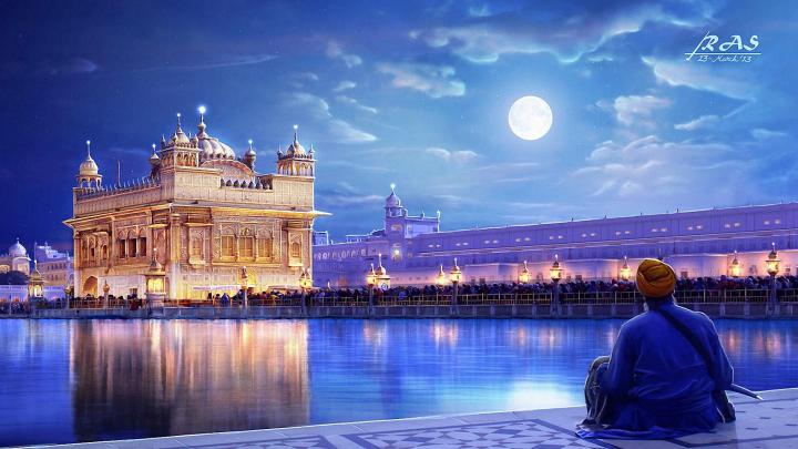 Golden Temple 4k Wallpaper