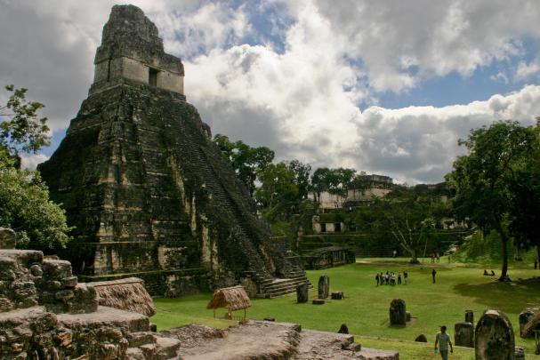 clouds landscapes trees stones guatemala temples 3005x2003 wallpaper 