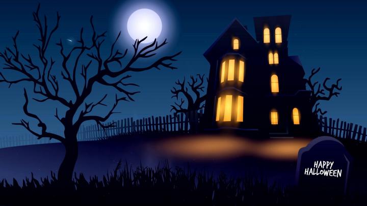 Halloween Haunted House Screensaver - Animated Live Desktop Wallpapers