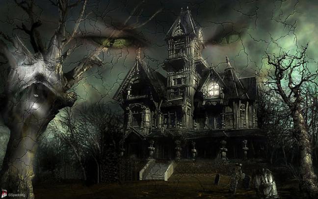 [75+] Haunted House Desktop Wallpaper 