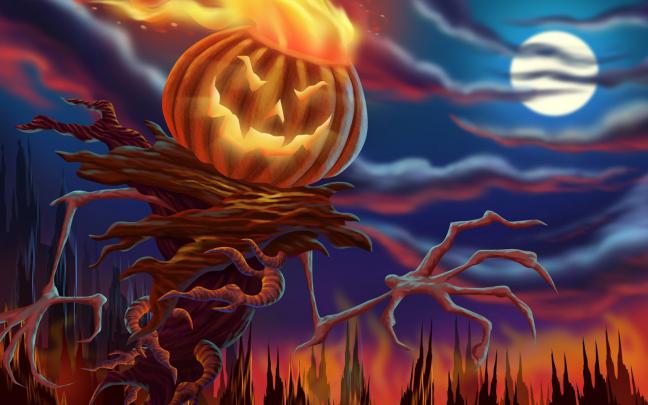 Halloween Wallpapers - Free Halloween Wallpapers: Halloween Pumpkin 