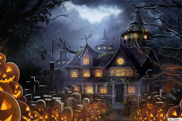 Halloween - Haunted House HD wallpaper download