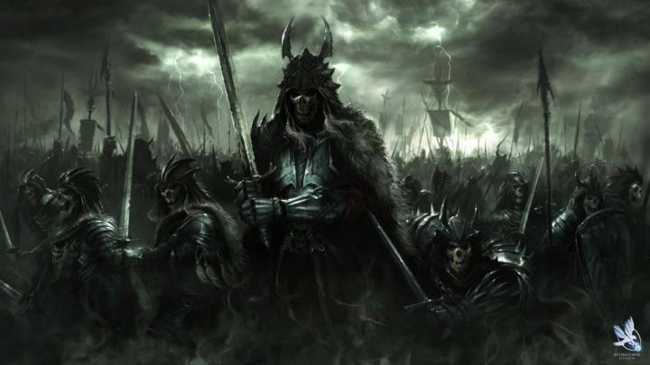 fantasy, Art, Dark, Horror, Demon, Skull, Warrior, Wepons, Army 