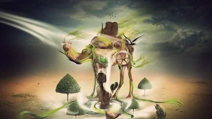 Desert Creative Art, HD Creative, 4k Wallpapers, Images, Backgrounds 