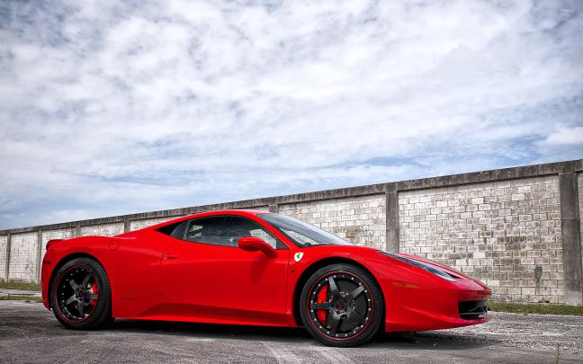 Side view of a Ferrari 458 Italia wallpaper - Car wallpapers - #51997