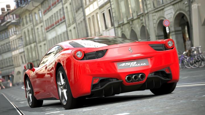 Back view of a red Ferrari 458 Italia wallpaper - Car wallpapers - #52146