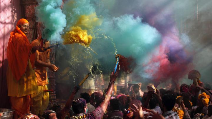 Wallpaper Holi Festival Of Colours, Indian holiday, spring, life, new 
