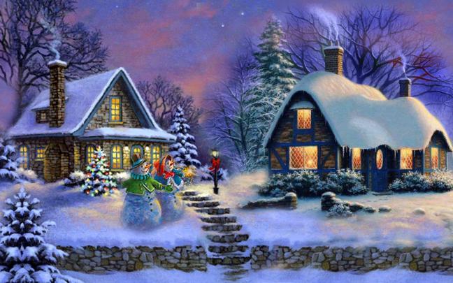 Christmas Houses Desktop Wallpapers - Top Free Christmas Houses Desktop 