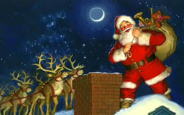 Santa Desktop Wallpaper \u00b7\u2460 