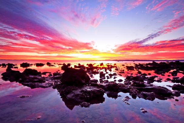 High resolution desktop wallpaper of sky, photo of sunset, sea 